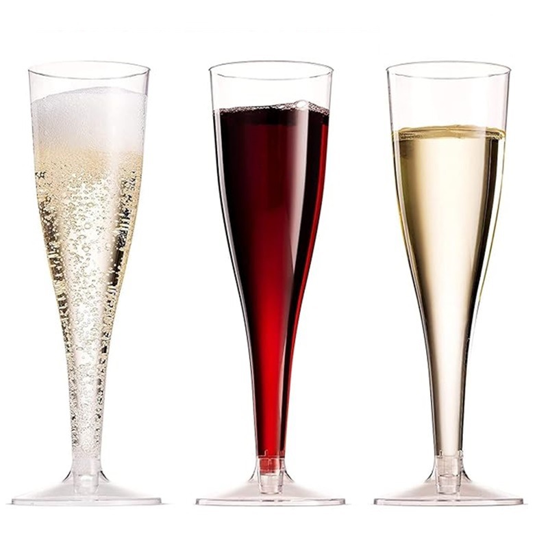 Taza de plástico desechable PS taza de champán transparente taza de helado taza de cóctel taza de fiesta taza de boda taza de jugo