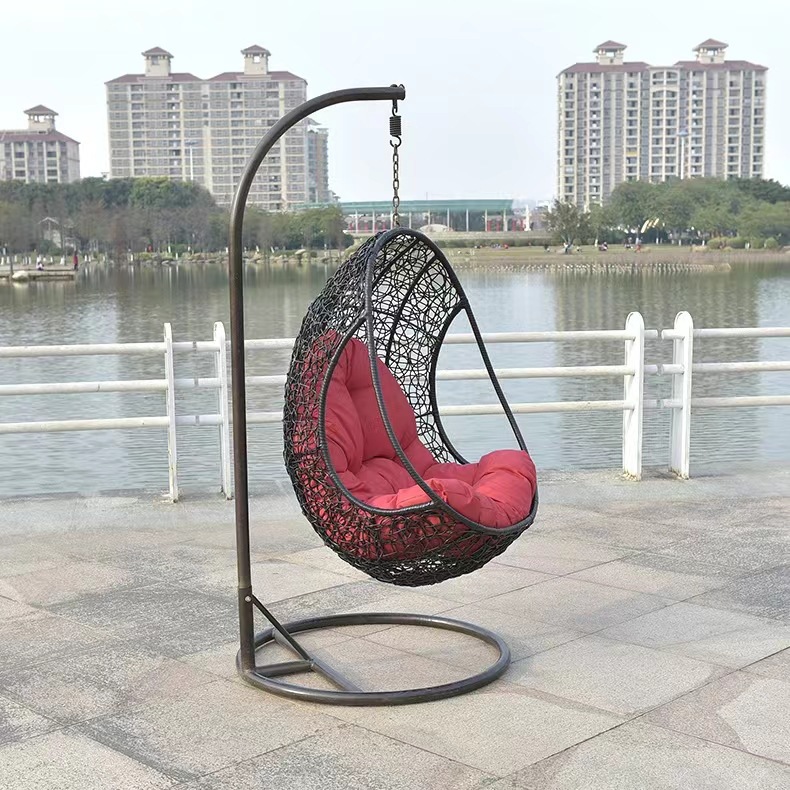 Silla Colgante o Cuna de Ratán para Exteriores - Para Jardín, Hotel o Balcón, Estilo Nórdico