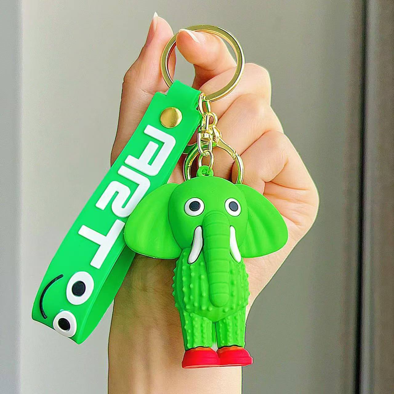 Creativo Shanhaijing llavero lindo bolso de regalo colgante palo de madera hombre Nike tiburón colgante de alta gama al por mayor