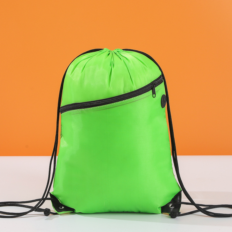 防泼水涤纶束口袋制定印logo抽绳双肩包户外篮球包运动赛事束口袋