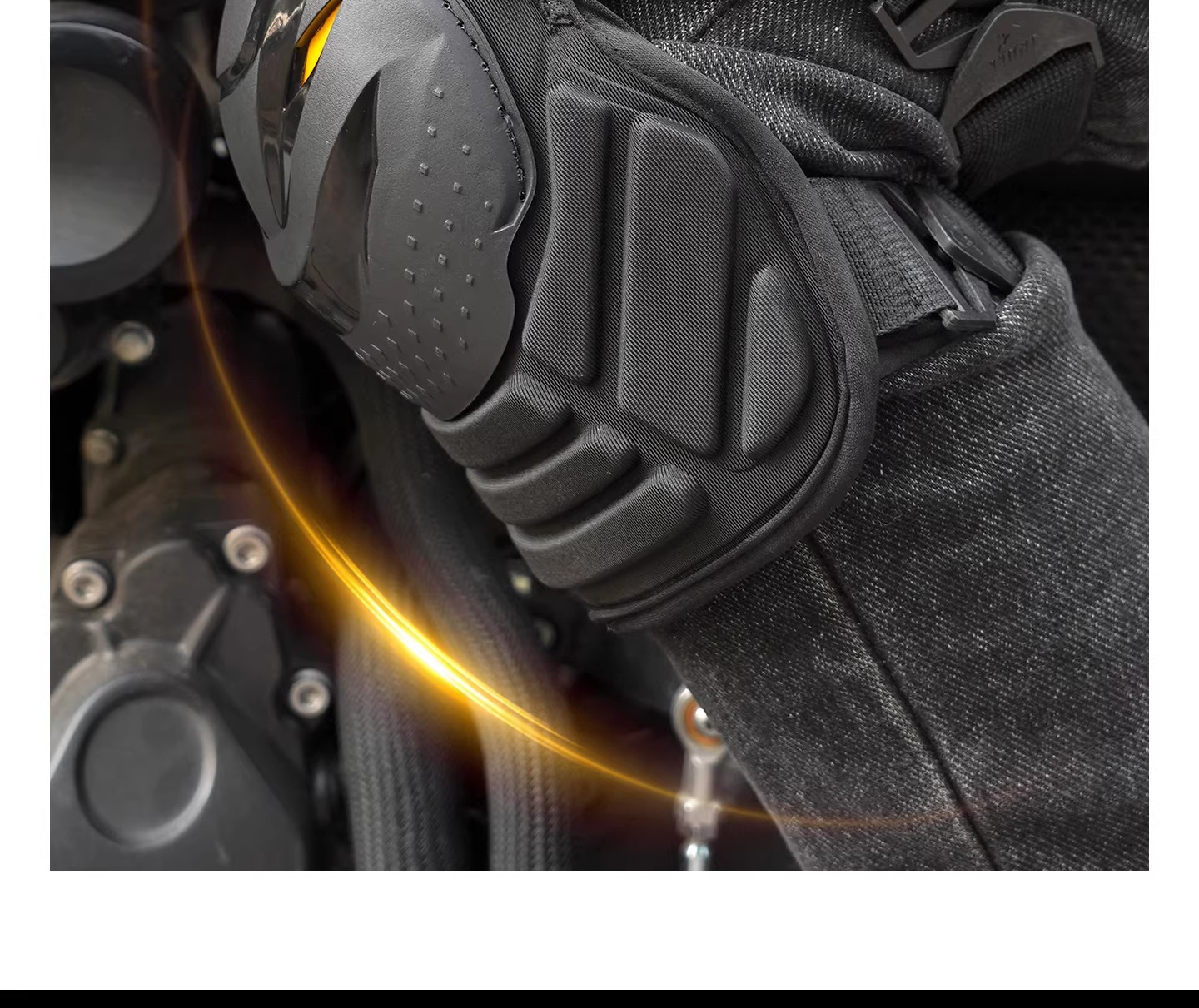 Motorcycle Knee Pads, Motorcycle Riding Protective Gear, Spring Warm Windproof Elbow Pads, Summer Quick-Release Anti-Fall Protection, Universal for All Seasons, Men's