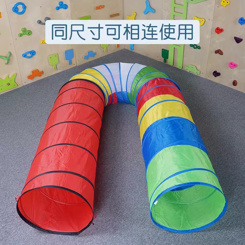 Kindergarten sol túnel de rastreo educación temprana integración inductiva equipo de entrenamiento niños al aire libre bebé juguete agujero de perforación tubo de escalada