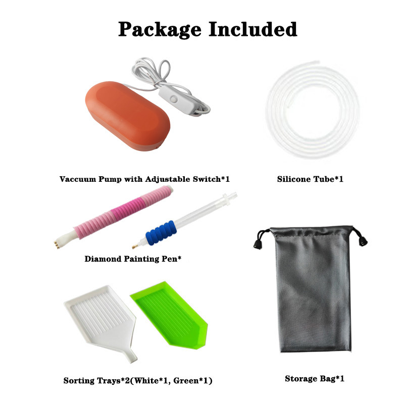 오렌지 + 세 개의 다이아몬드 펜