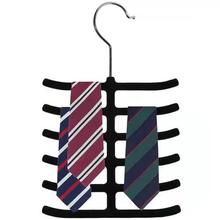 【定制】爆款天鹅绒鱼骨植绒衣架   领带丝巾架衣帽架植绒收帽架