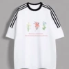 Three stripes three flowers