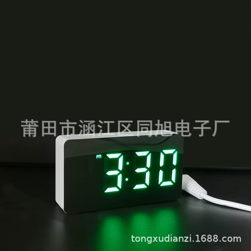 Новый мини маленький будильник многофункциональные студенческие светодиодные электронные часы с USB цифровым зеркалом повтора будильника
