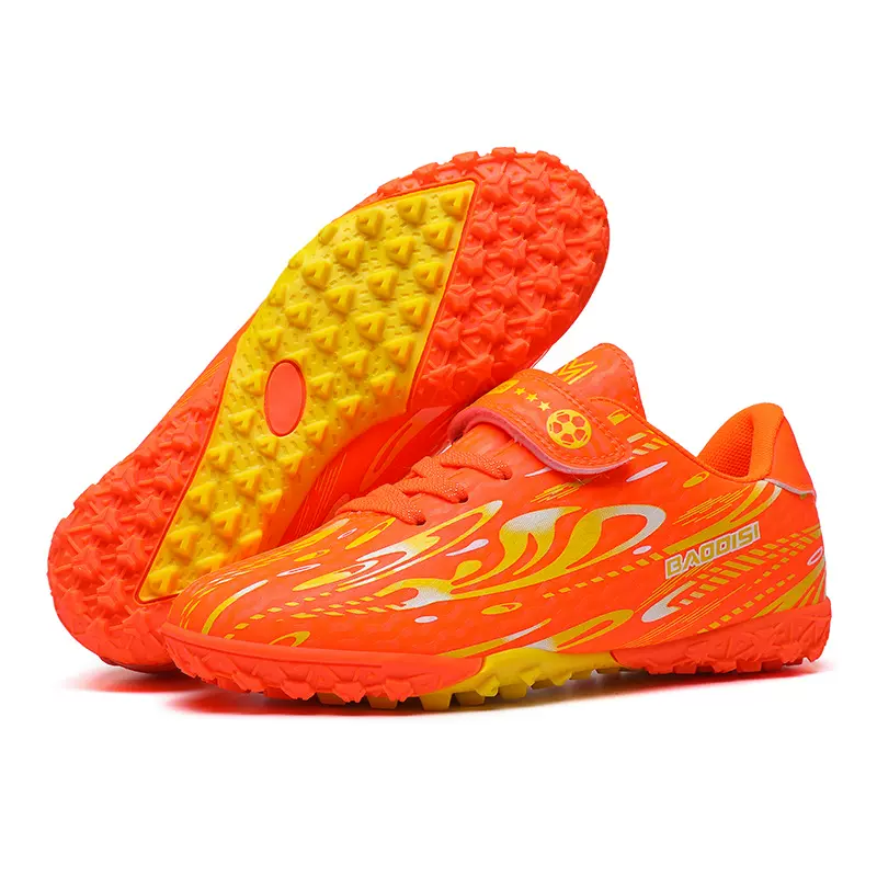免系带魔术贴足球鞋男童女童儿童碎钉小学生长钉比赛训练运动鞋子