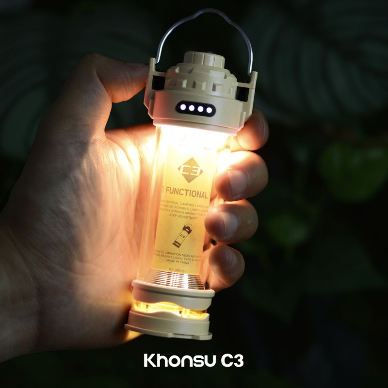 Khonsu C3战术露营灯led充电多功能帐篷营地灯手电|undefined