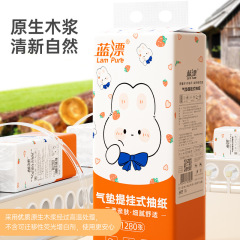 蓝漂挂抽1280张大包抽纸大量批提悬挂式抽纸卫生纸面巾纸壁挂纸厕