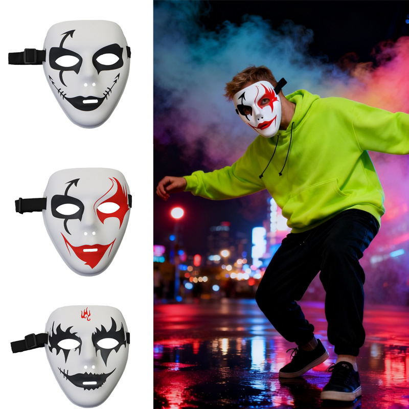 Amazon máscaras de baile callejero máscaras en V bailarines hip hop ghost walk party disfraz props de rol