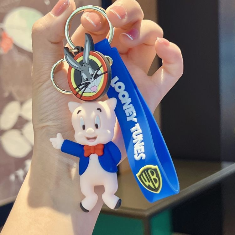 Dibujos animados pvc serie de anime llavero juego de marea muñeca llavero de coche bolsa colgante máquina de garra regalo al por mayor