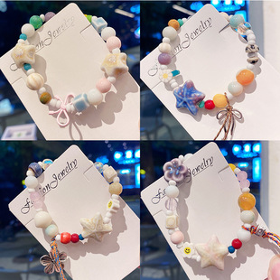 Jingdezhen Ceramic Bracelet Girls Exquisite Trinkets Starfish Tassel Summer Scenic Spot Stall Bracelet Wholesale Yiwu