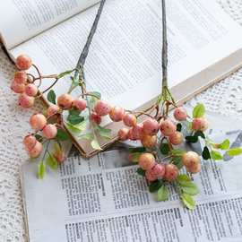 丰收果仿真花厂家假花绿植物批发婚庆装饰工艺品INS风GF12122-1