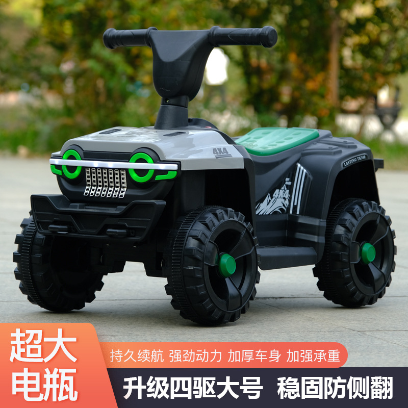 Vehículo eléctrico todoterreno para niños transfronterizos ATV coche eléctrico niños y niñas pueden sentarse con control remoto Batería recargable