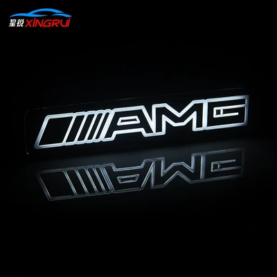 Car modification in the network logo AMG TYPER Sports TRDsports unlimited light in the network light car logo (Car logo) - amg-center-grille-light-logo