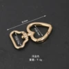 Heart peach buckle light golden color