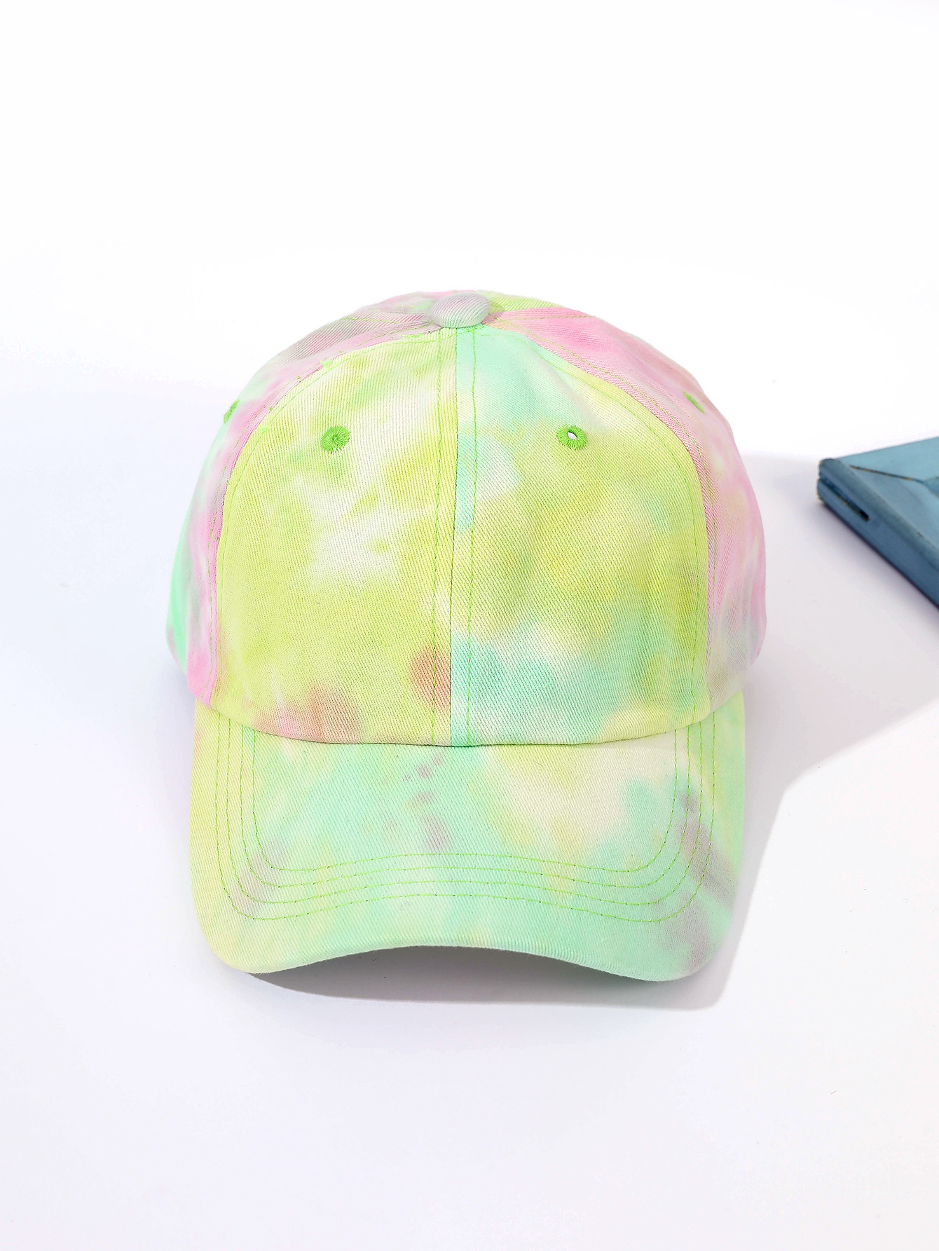 Nueva gorra de béisbol de color degradado teñido de corbata para hombres y mujeres de estilo coreano color de la calle gorra de primavera y verano sombrero de Sol de moda