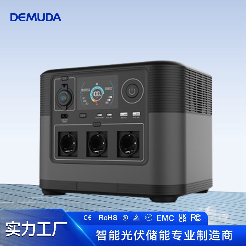 Fuente de alimentación portátil para almacenamiento de energía al aire libre, 1200w, gran capacidad, 1008wh, carga rápida, fuente de alimentación de emergencia multifuncional para el hogar, venta al por mayor