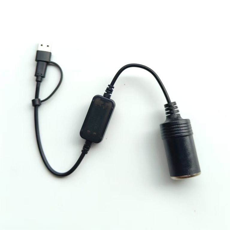 Usbatype-C Port to Car Cigarette Lighter Female Port 5V Boost 12V1A1.5A Car Fan Recorder 18W