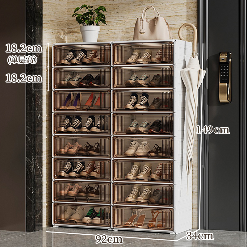 ✿ ✾ ✽ ✽ ✾ ✿    [6면 모두 단단함] 넓어지고 두꺼워진 2열 8겹 - 대형 신발 32켤레 수납 가능 ✿ ✾ ✽ ✽ ✾ ✿