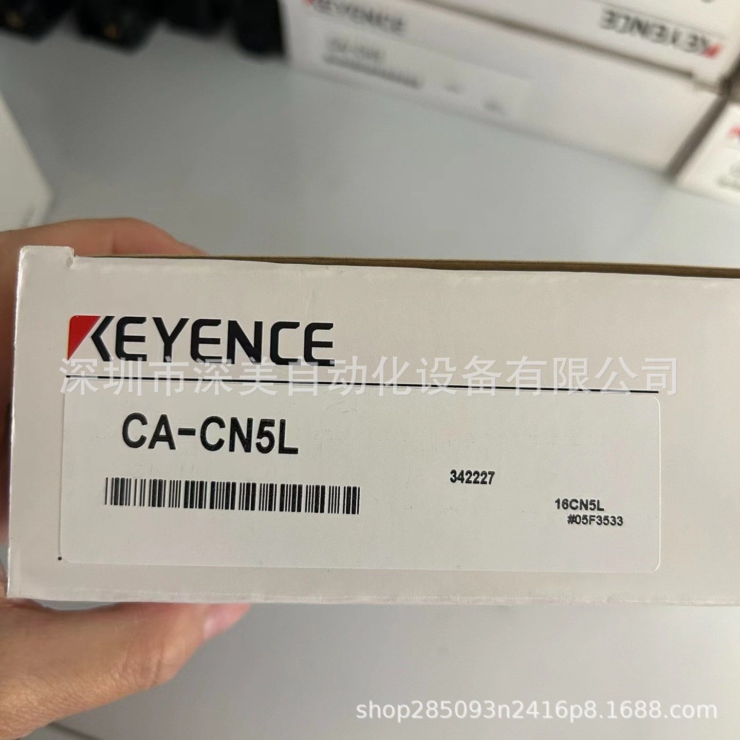 原装CA-CN5L   L形连接器摄像机电缆5m KEYENCE基恩士全新正品