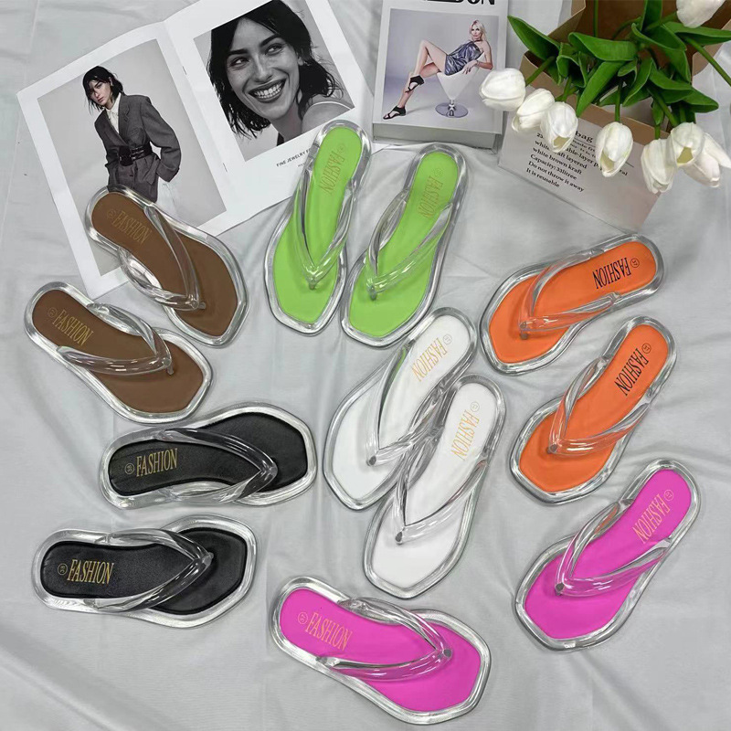 Women's Casual Solid Color Open Toe Flip Flops display picture 1