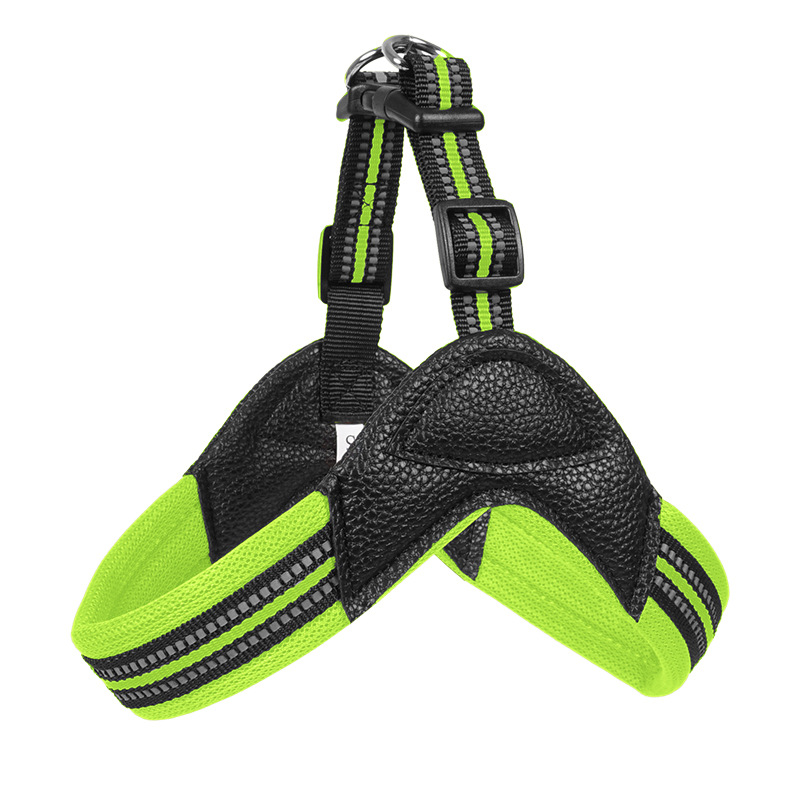 Nueva correa para el pecho para perros transfronteriza, seda reflectante simple, correa para perros domésticos medianos y grandes, al por mayor