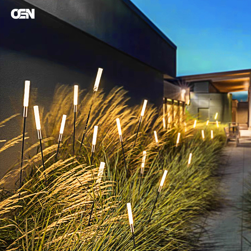 LED Light-emitting Reed Light Acrylic Frosted Bar Outdoor Insert Light Wheat Ear Light Garden Lighting Landscape Lawn Light