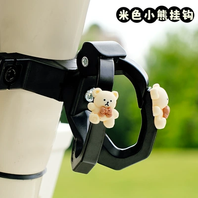 Car hanging, Universal Battery Bicycle Anti-Falling - black-bowtie-bear-upgraded-anti-falling-closed-mouth-and-automatic-rebound