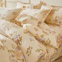 A类长绒棉四件套单独 被套单床单床笠加厚磨毛加大尺寸248*248定