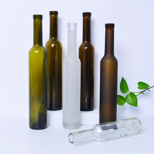 Manufacturer 200ml dark green red wine bottle frosted 375ml ice wine bottle homemade wine bottle glass wine bottle