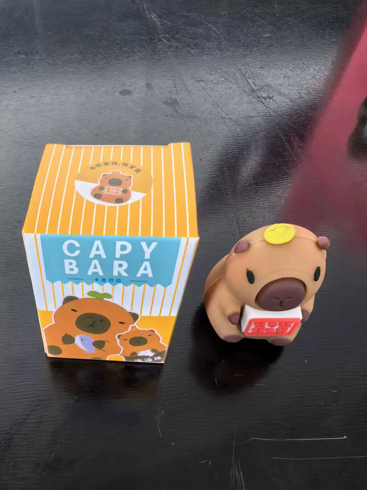Десктопная фигурка Capibala капибара 3D, симпатичная мини-деталь на столе размером 4×4×5 см