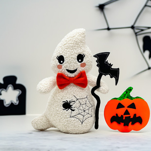 �羳��ƷHalloween Ghost Plush �f�}�����`�Ϲ�ë�q�b���ż����