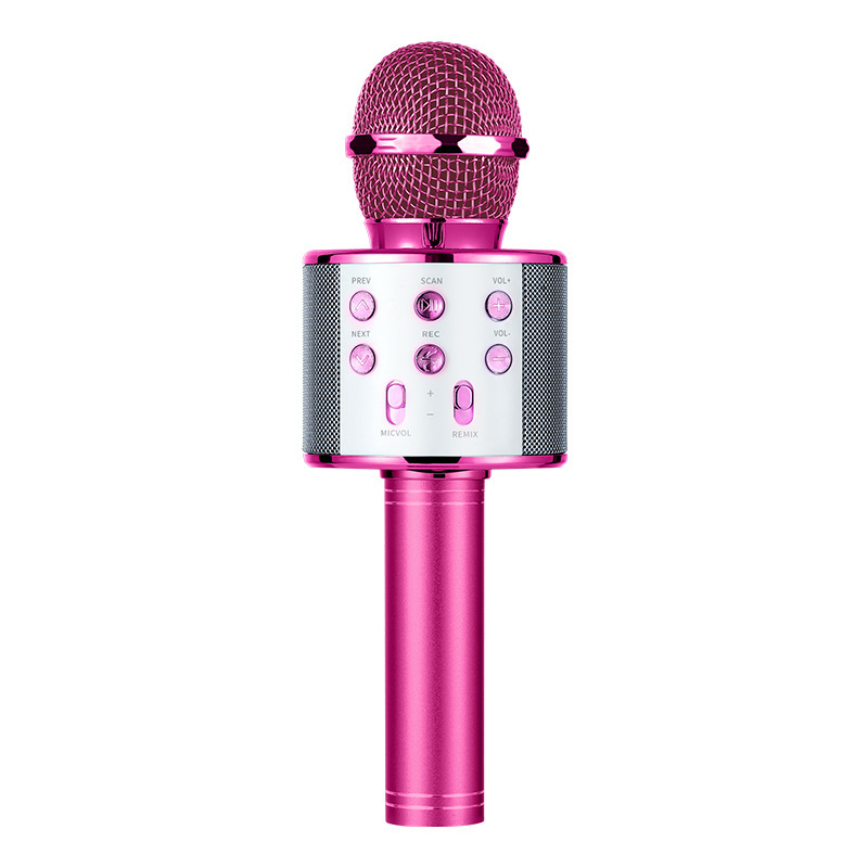 Ws858携帯電話k歌宝家庭ktv無線bluetoothコンデンサマイク児童k歌マイク音響一体|undefined