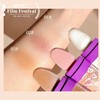 Makeup primer, highlighter, brightening rostometer full body for contouring, natural pink three dimensional powder