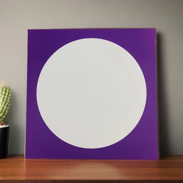 Pintura circular china exterior dibujo en blanco pintura circular caligrafía artesanal marco de pintura de color papel tinta