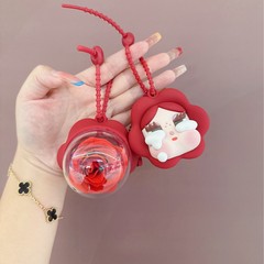 永生花永生的暗恋情侣挂件节日礼品钥匙扣车挂件 云南真玫瑰花烘