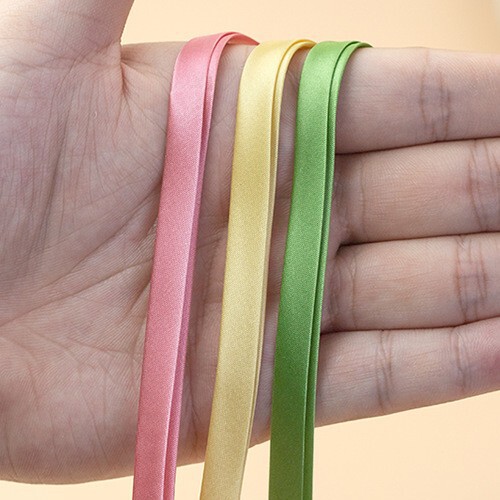 Hengmeihe Cheongsam Edging Strip Accessories 1cm Piping Strip Clothing Trim 60% off Pressed Edge Imitation Silk No-Iron Webbing