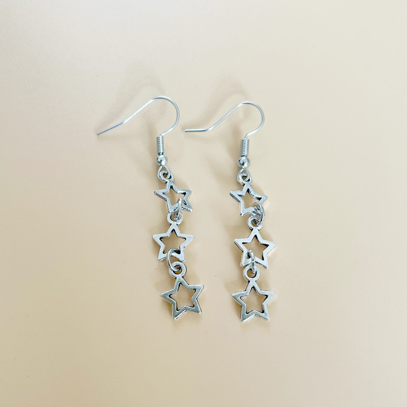 Daily Occasion Casual Simple Style Star Alloy Wholesale Earrings Necklace