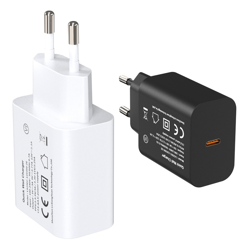 ヨーロッパと英国の標準 PD25W 急速充電ヘッド 5V9V12V 充電器 CE/UKCA 認証携帯電話充電器家電電源|undefined