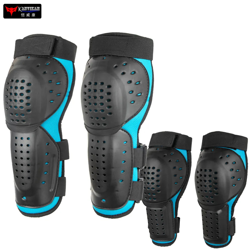 Rodilleras y coderas para niños, protección para motocicletas, protección contra caídas, protección para montar en cuatro estaciones, equipo de protección todoterreno para motocicletas