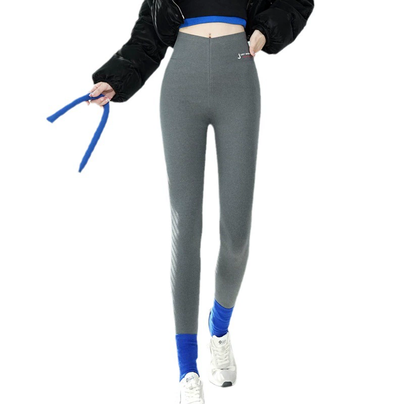 Spring windproof cashmere, keep warm trousers, comfortable elastic leggings, fitted