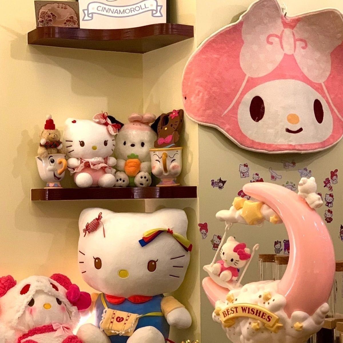 HelloKitty muñecas juguetes de peluche KT gatos muñecas dormir almohada niña cumpleaños 38 regalos