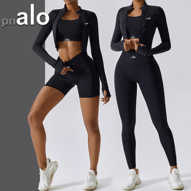 North American AL Arlo Panlo yoga clothing, slim-fit, butt-lifting, slimming yoga pants, shockproof bra set North American AL Arlo Panlo yoga clothing, slim-fit, butt-lifting, slimming yoga pants, shockproof bra set