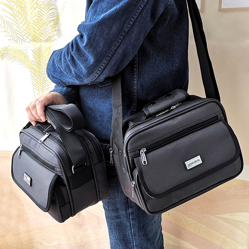 Thickened Oxford cloth tool bag multi layer wallet business bag stall charging bag universal shoulder handbag messenger bag_voghion.com