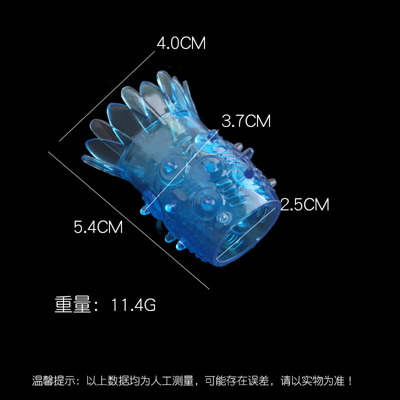 TPE Pineapple Ring Wearable Couples Sleeve with Textured Lotus Seat Design — detail image 8