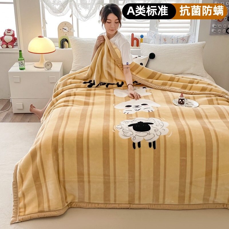 Class A double-layer thickened Raschel blanket, Tencel ultra-soft cloud blanket, single/double person office nap blanket, student blanket Class A double-layer thickened Raschel blanket, Tencel ultra-soft cloud blanket, single/double person office nap blanket, student blanket