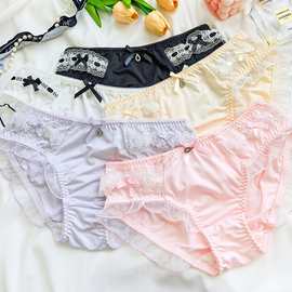 40805S洛丽塔甜美日系小清新纯欲舒适内裤薄款性感包臀女士三角裤