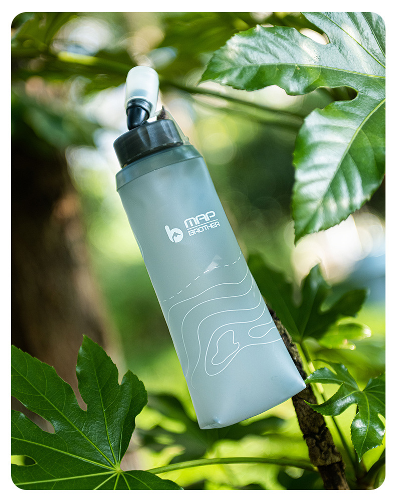 Tuhang Outdoor-Sportflasche, weich, faltbar, für Trailrunning, Marathon, tragbarer Wasserbecher_voghion.com