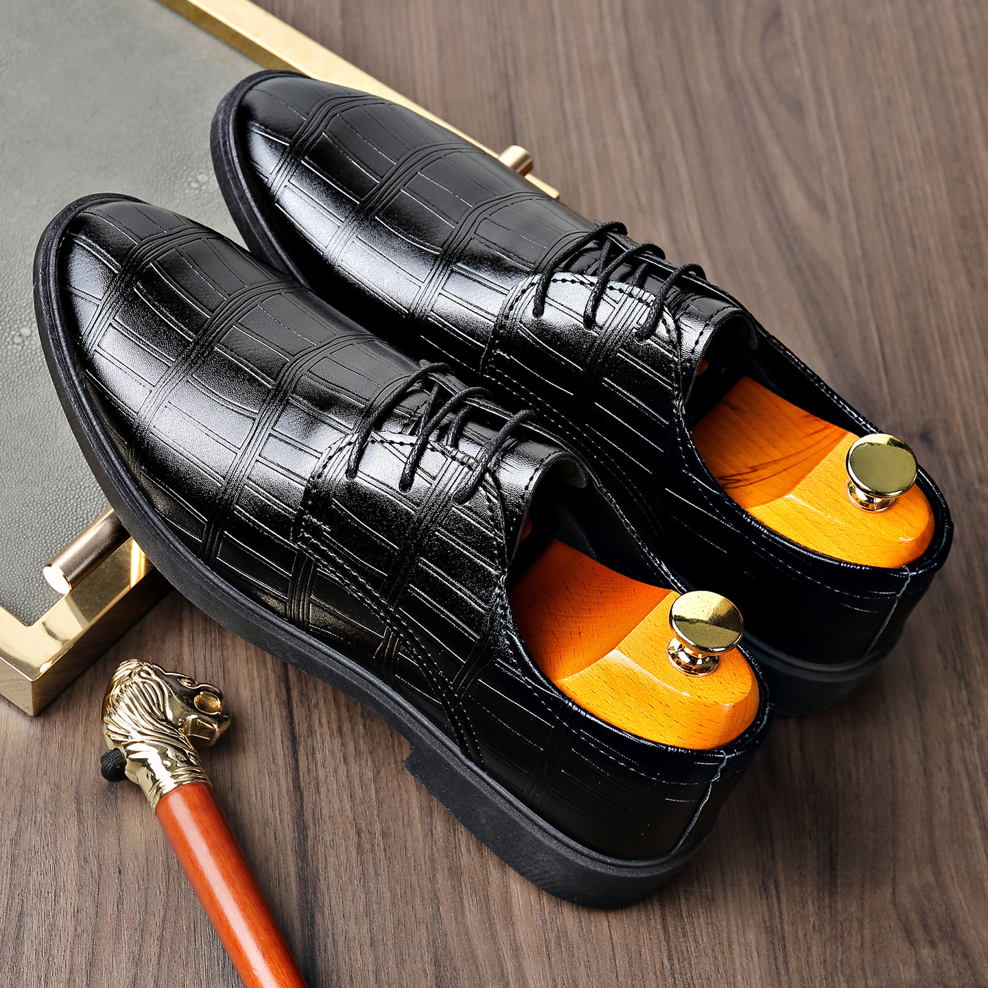 Primavera y otoño británicos lazos de negocios zapatos de cuero para hombres zapatos al por mayor zapatos casuales zapatos de cuero para hombres image 4